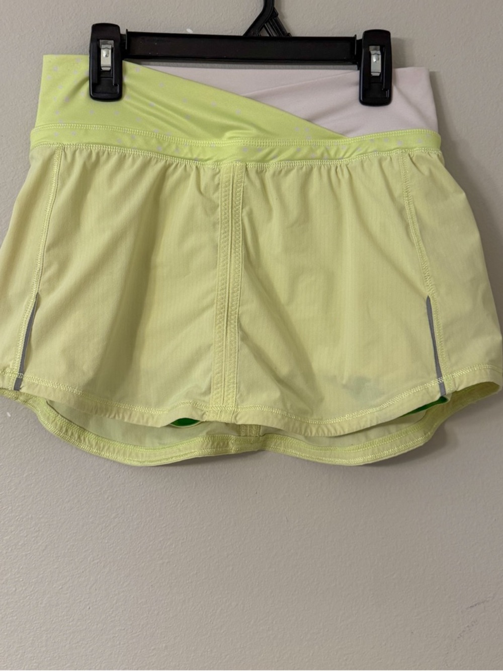 lululemon athletica Neon Yellow Athletic Skort
